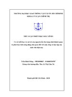 TIỂU LUẬN TRIẾT HỌC MÁC LÊNIN