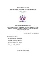 ĐỀ TÀI  NHỮNG yếu tố ẢNH HƯỞNG đến sự lựa CHỌN cửa HÀNG THỨC ăn NHANH CỦA SINH VIÊN TRƯỜNG đại HỌC sư PHẠM KỸ THUÂT TP  hồ CHÍ MINH 