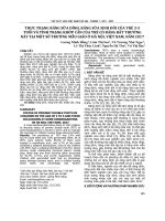 Thực trạng răng sữa dính, răng sữa sinh đôi của trẻ 3-5 tuổi và tình trạng khớp cắn của trẻ có răng bất thường này tại một số trường mẫu giáo ở Hà Nội, Việt Nam, năm 2017