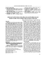 Khảo sát chất lượng cuộc sống của người bệnh xơ gan khám và điều trị tại Bệnh viện Đa khoa Xanh Pôn