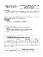 Đề thi giữa học kì 2 môn Vật lí lớp 6 năm 2020-2021 có đáp án - Trường THCS Trần Quang Khải