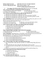 Đề thi giữa học kì 1 môn GDCD lớp 7 năm 2020-2021 có đáp án - Trường THCS Nguyễn Huệ