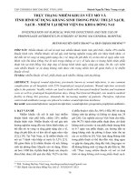 Thực trạng nhiễm khuẩn vết mổ và tình hình sử dụng kháng sinh trong phẫu thuật sạch, sạch - nhiễm tại Bệnh viện Đa khoa Đồng Nai