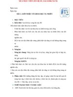 KHBD GIÁO án KHTN 6 CHUẨN SÁCH CÁNH DIỀU THEO CV 5512