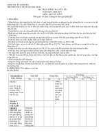 Đề thi giữa học kì 1 môn Lịch sử lớp 9 năm 2020-2021 có đáp án - Trường THCS Trần Quang Khải