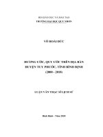 Hương ước, quy ước trên địa bàn huyện tuy phước, tỉnh bình định (1998   2018) 