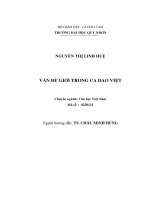 Vấn đề giới trong ca dao việt 