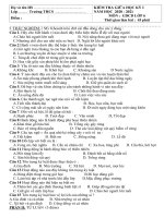 Đề thi giữa học kì 1 môn GDCD lớp 6 năm 2020-2021 có đáp án - Trường THCS Nguyễn Huệ