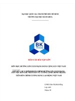 Quá trình hoàn chỉnh đường lối cách mạng dân tộc dân chủ nhân dân từ cương lĩnh chính trị đầu tiên đến chính cương đảng lao động việt nam