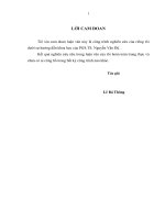 Quản lý hoạt động bồi dưỡng đội ngũ giáo viên trung học cơ sở trên địa bàn huyện ninh sơn, tỉnh ninh thuận 