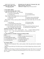 Đề thi giữa học kì 2 môn GDCD lớp 8 năm 2020-2021 có đáp án - Trường THCS Trần Quang Khải