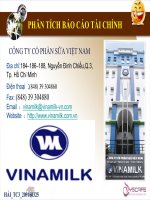 Thuyết trình về: CÔNG TY CỔ PHẦN SỮA VIỆT NAM.