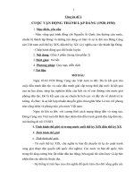 BÀI GIẢNG LỊCH sử ĐẢNG   CHUYÊN đề CUỘC vận ĐỘNG THÀNH lập ĐẢNG 1920  1930