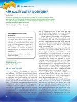 Năm 2020, tỷ giá tiếp tục ổn định