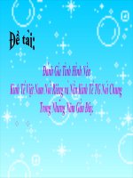 Thuyết trình về: tinh hinh kinh te viet nam va the gioi