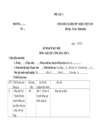 PHỤ LỤC i  và II  và III môn gdcd lớp 6 2022 