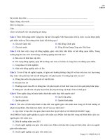 ĐỀ THI kết THÚC PHẦN KIẾN THỨC CHUNG bồi dưỡng CDNN giáo viên mầm non hạng III2