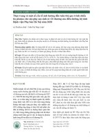 Thực trạng và một số yếu tố ảnh hưởng đến tuân thủ quy trình chiếu tia plasma cho sản phụ sau sinh có vết thương của điều dưỡng, hộ sinh Bệnh viện Phụ Sản Hà Nội năm 2020