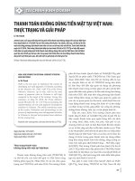 Thanh toán không dùng tiền mặt tại Việt Nam: Thực trạng và giải pháp