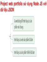 8. Project web portfolio sử dụng Node JS với dữ liệu JSON