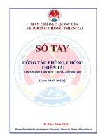 Sổ tay Công tác phòng, chống thiên tai (Dành cho Chủ tịch UBND cấp huyện)