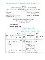 Giáo án (kế hoạch bài dạy) lịch sử 6, sách kết nối tri thức với cuộc sống ( kì 1, chất lượng)