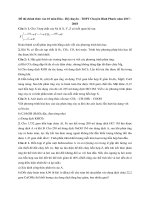 thi chính thức vào 10 môn hóa   hệ chuyên   THPT chuyên bình phước năm 2017   2018 