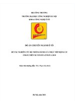 Nghiên cứu hệ thống đánh lửa trực tiếp động cơ 1tr fe trên xe toyota innova 2010