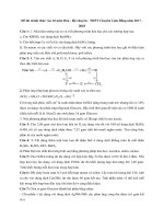 thi chính thức vào 10 môn hóa   hệ chuyên   THPT chuyên lâm đồng năm 2017   2018 