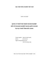 Luận văn tốt nghiệp quản lý thuế thu nhập doanh nghiệp đối với doanh nghiệp ngoài quốc doanh tại cục thuế tỉnh bắc giang 