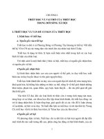 CHƯƠNG 1. TRIẾT HỌC VÀ VAI TRÒ CỦA TRIẾT HỌC TRONG ĐỜI SỐNG XÃ HỘI.