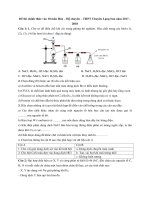thi chính thức vào 10 môn hóa   hệ chuyên   THPT chuyên lạng sơn năm 2017   2018 