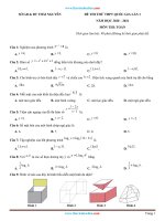 8 đề thi thử THPT quốc gia 2021 môn toán sở thái nguyên có đáp án