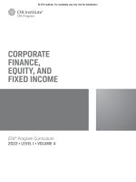 CFA Curriculum Volume 4 2022