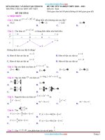 Đề thi thử THPT quốc gia 2021 môn toán THPT mỹ việt có đáp án