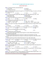 Bài tập trắc nghiệm hóa 8 bài 34 luyện tập 6 có đáp án 