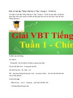 Giải vở bài tập tiếng việt lớp 4 tập 1 trang 2