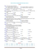 Bài tập trắc nghiệm hóa 8 bài 36 nước có đáp án 