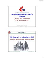 Bài giảng Truyền động và điều khiển máy CNC: Chương 3 - TS. Đường Công Truyền