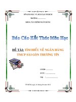 báo cáo kết thúc môn học : ngân hàng sài gòn thương tín sacombank