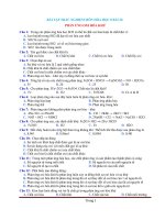 Bài tập trắc nghiệm hóa 8 bài 32 phản ứng oxi hóa khử có đáp án 