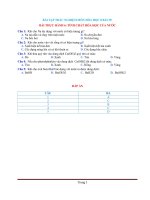 Bài tập trắc nghiệm hóa 8 bài 39 thực hành tính chất hóa học của nước có đáp án 