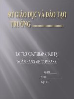 21  thuyết trình về tài trợ xuất nhập khẩu tại việtcombank