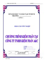 báo cáo tốt nghiệp: quy trình kiểm toán tại CÔNG TY CP TNHH KIỂM TOÁN và tư vấn ac
