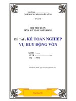 12  báo cáo tốt nghiệp: kế toán nghiệp vụ huy động vốn tài ngân hàng