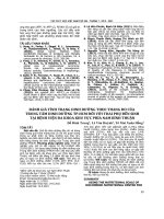 Đánh giá tình trạng dinh dưỡng theo thang đo của Trung tâm dinh dưỡng tp.HCM đối với thai phụ đến sinh tại Bệnh viện Đa khoa khu vực phía Nam Bình Thuận