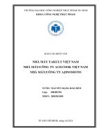 Báo cáo kiến tập đại học công nghiệp thực phẩm