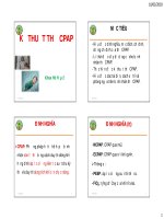 Bài giảng Kỹ thuật thở CPAP