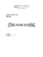 14  báo cáo kết thúc môn học:  công nghệ di động