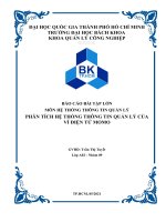 PHÂN TÍCH hệ THỐNG THÔNG TIN QUẢN lý của ví điện tử MOMO 